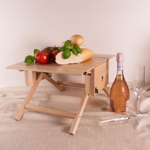 Peer Sorensen – Beechwood 2-in-1 Picnic Caddy and Table 45x40x26cm