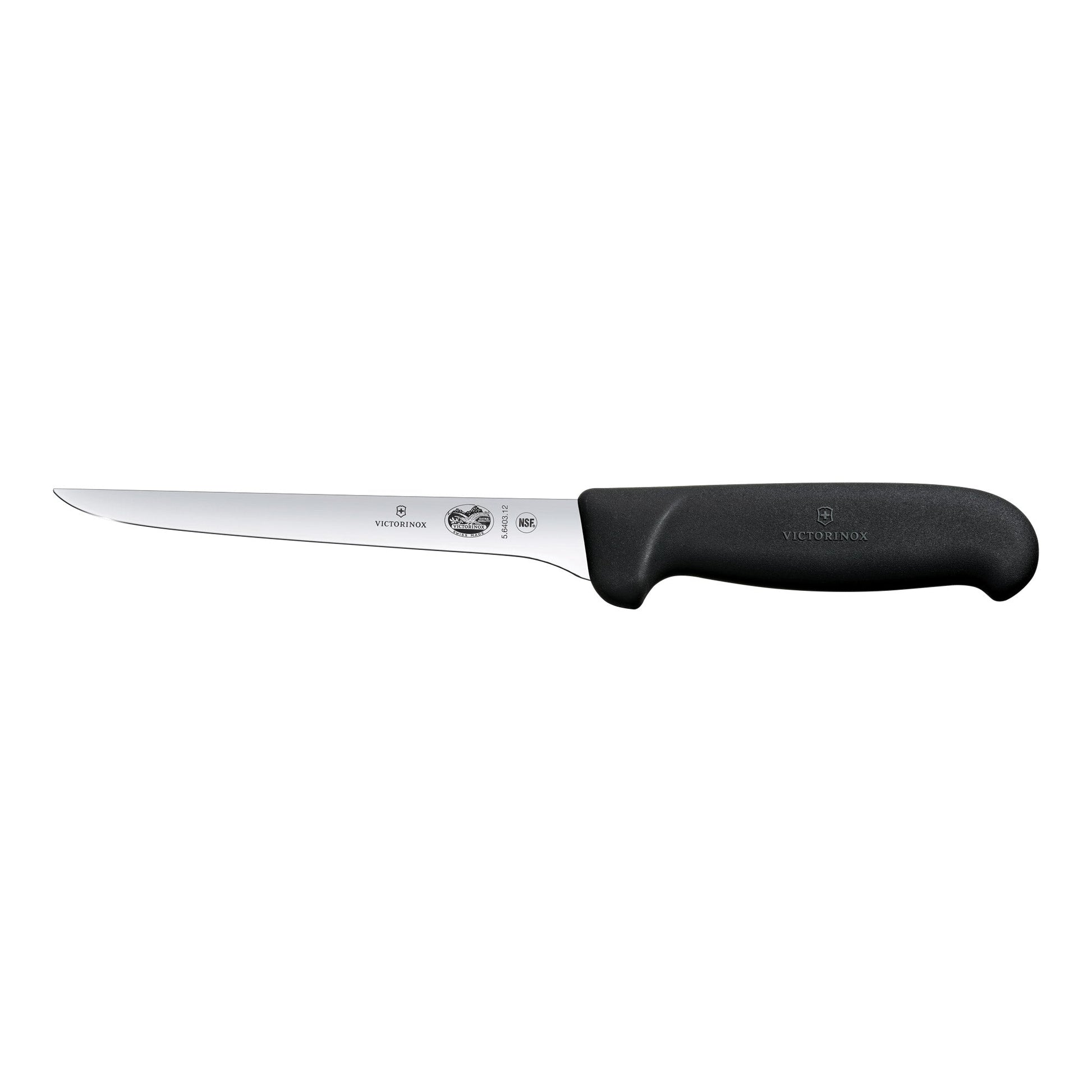 Fibrox Boning Knife,12cm Straight, Narrow Blade