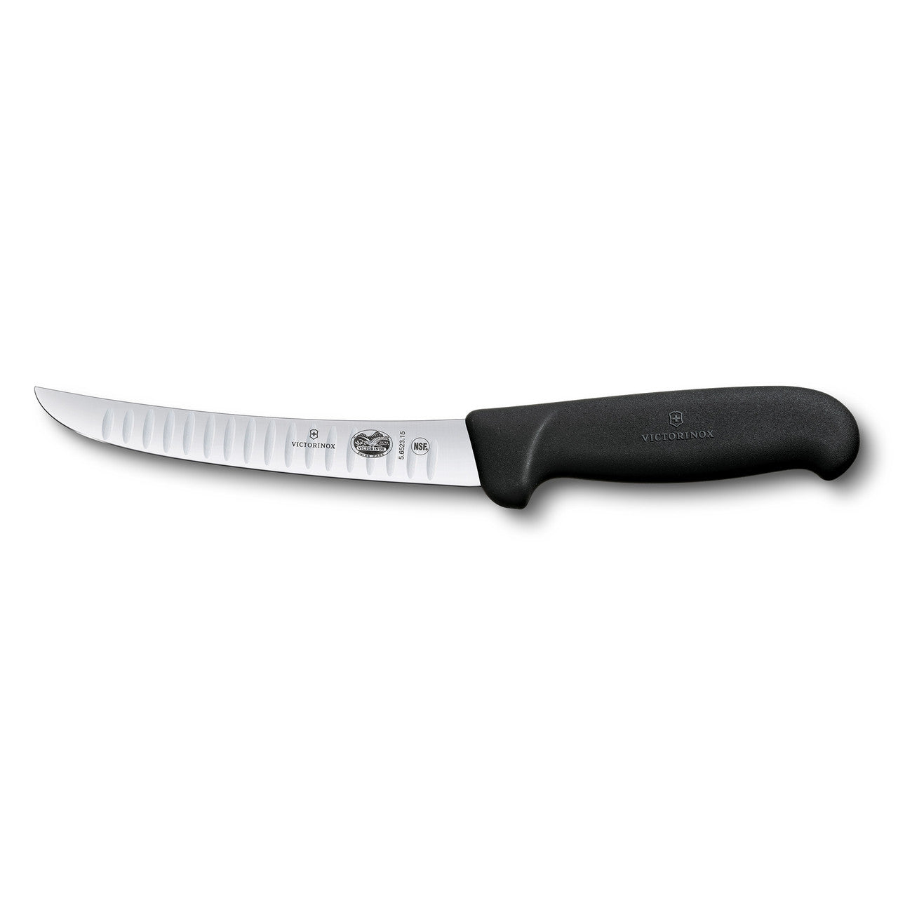 Fibrox Boning Knife, 15cm Curved Fluted Blade