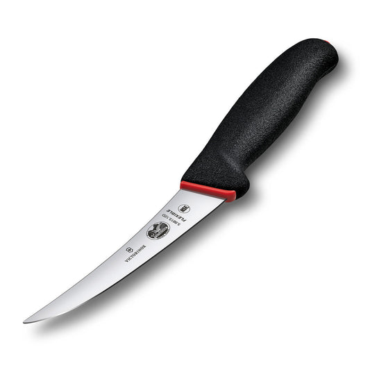 Fibrox Boning Knife, 12cm Curved, Flexible Narrow Blade, Dual Grip