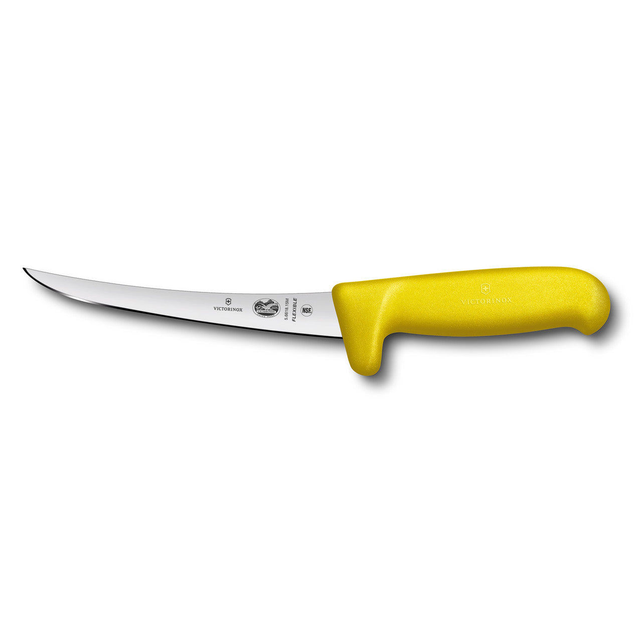 Fibrox Boning Knife, 15cm Curved, Safety Grip, Flexible Narrow Blade