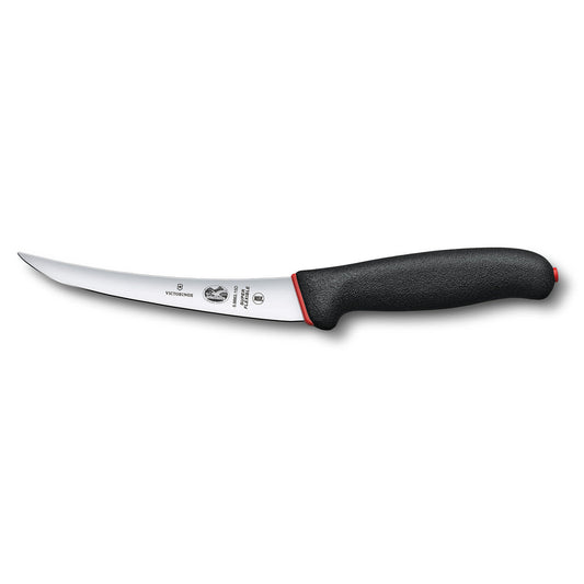 Fibrox Boning Knife, 15cm Curved, Super Flexible Narrow Blade, Dual Grip