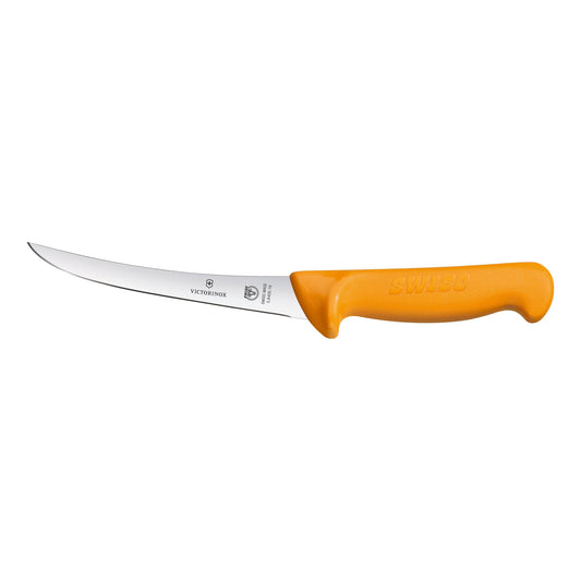 Swibo Boning Knife, 13cm Curved Blade - Yellow
