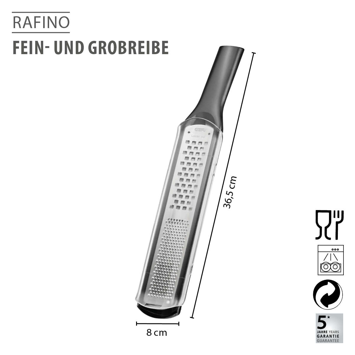 Fine and coarse grater RAFINO