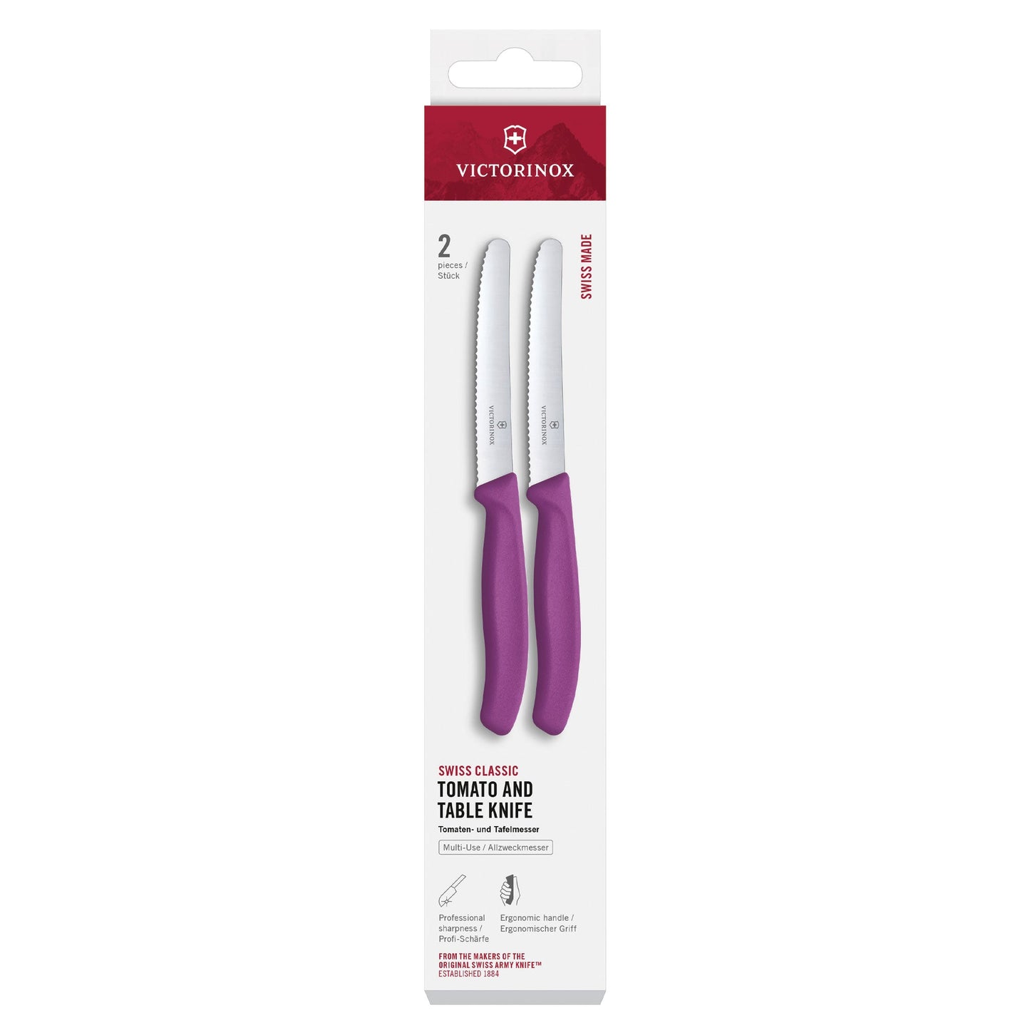 Swiss Classic Tomato and Table Knife Set, 2 Pieces - Gift Box