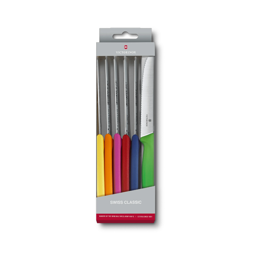 Victorinox Swiss Classic Steak/Tomato Knife 6pcs Volours - Kitchenly