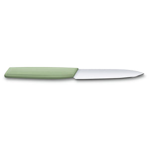 Swiss Modern Paring Knife, 10cm Straight Edge - Black