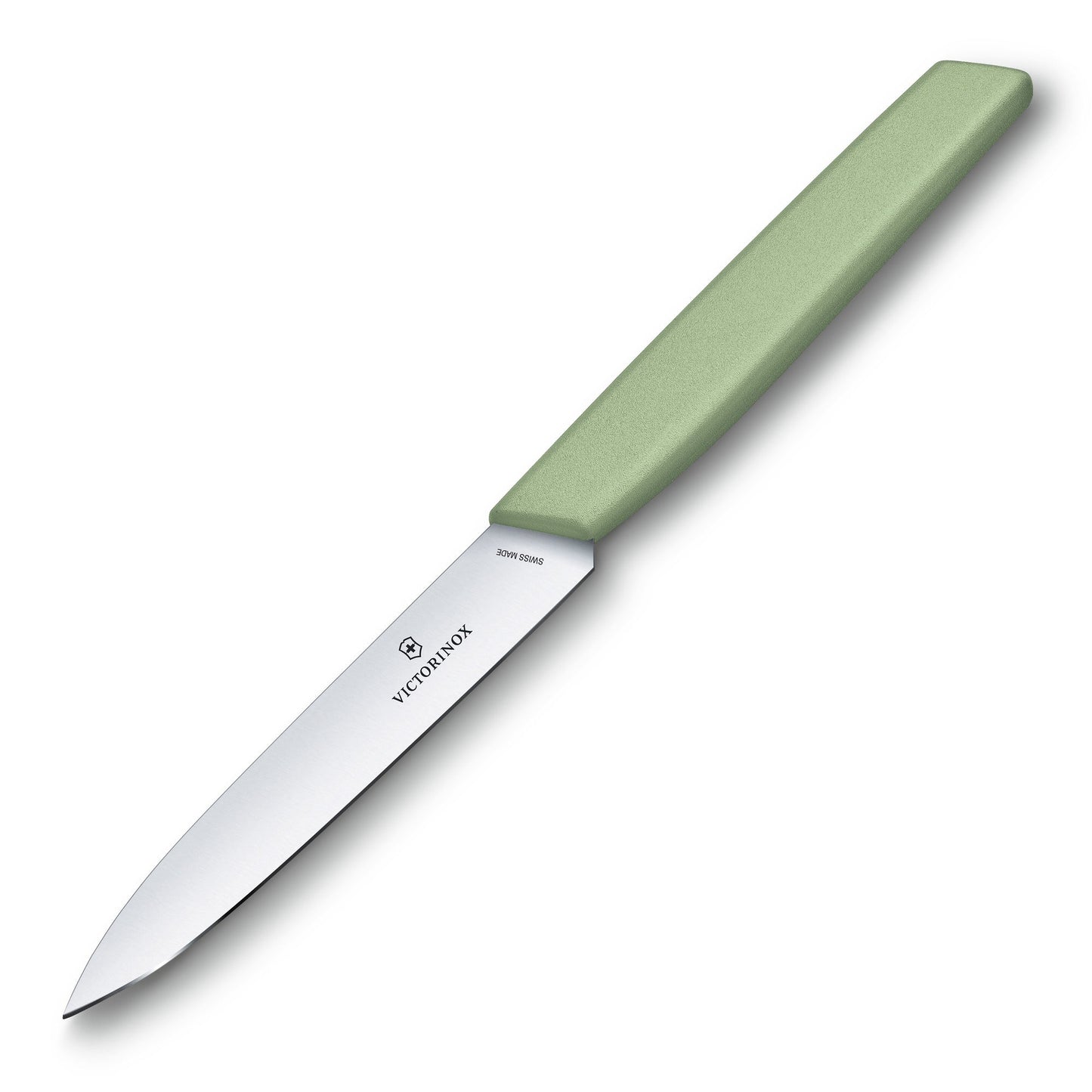 Swiss Modern Paring Knife, 10cm Straight Edge - Black