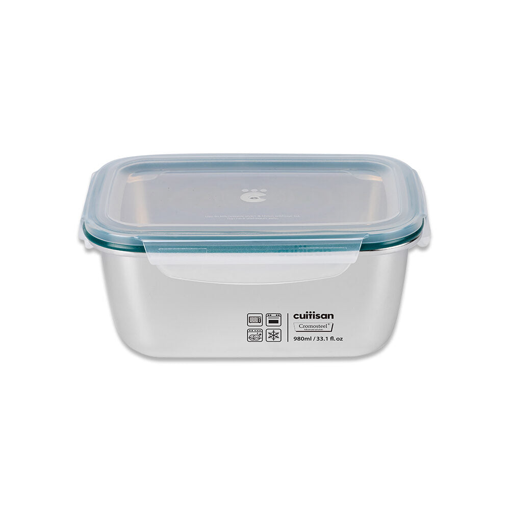 Cuitisan Simple Rectangle No.6 Container - 980ml