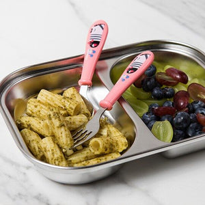 Cuitisan Infant Kid Smart Spoon Fork Set with Case