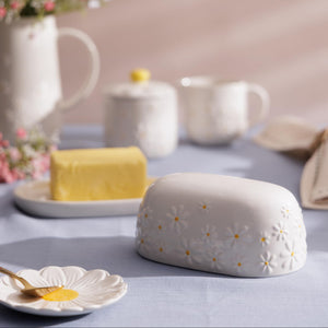 Price & Kensington Daisy Butter Dish 8×17.1×11.4cm