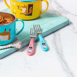 Cuitisan Infant Kid Smart Spoon Fork Set with Case