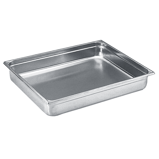 Matfer Bourgeat Stainless Steel 2/1 GN Pan - 100mm - Kitchenly