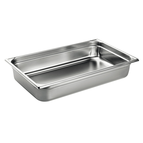 Matfer Bourgeat Stainless Steel 1/1 GN Pan - 100mm - Kitchenly