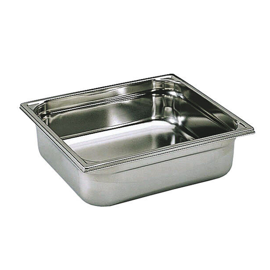 Matfer Bourgeat Stainless Steel 2/3 GN Pan - 40mm - Kitchenly