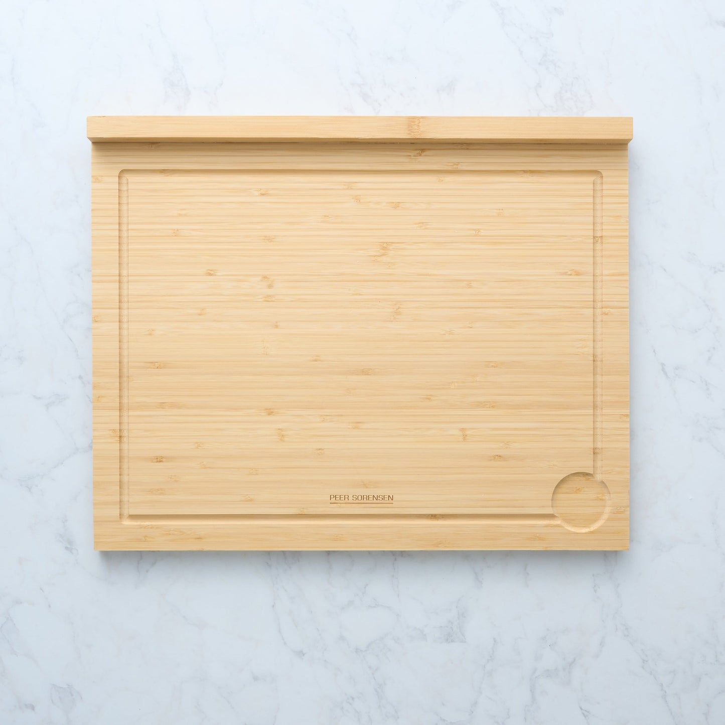 Peer Sorensen Counter Edge Bamboo Cutting Board with Juice Groove Reversible 50x40cm