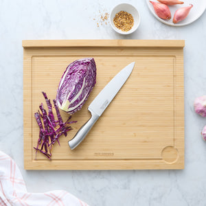Peer Sorensen Counter Edge Bamboo Cutting Board with Juice Groove Reversible 50x40cm