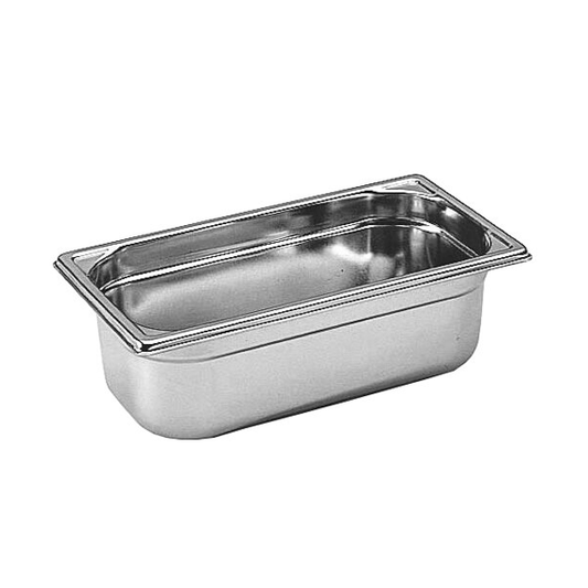 Matfer Bourgeat Stainless Steel 1/3 GN Pan - 100mm - Kitchenly