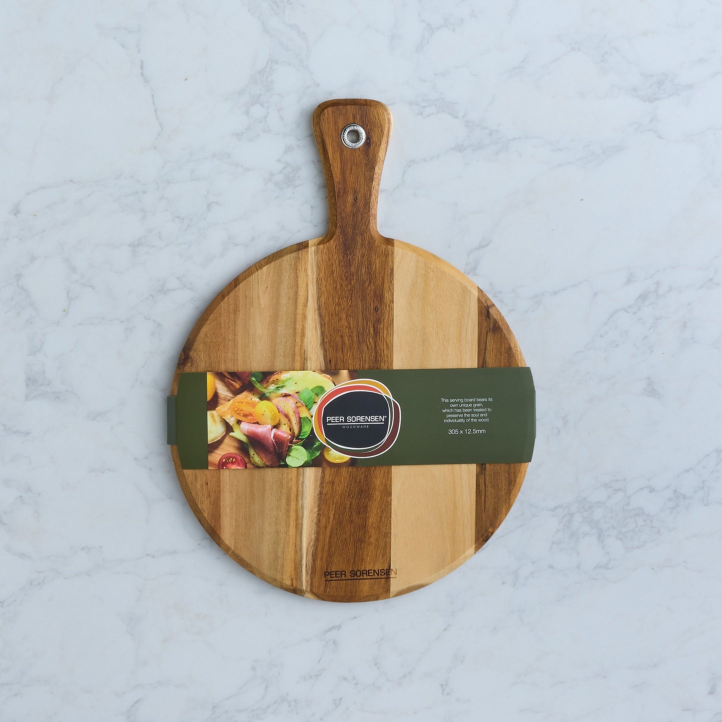 Peer Sorensen Round Serving Board with Handle 42×30.5×1.2cm
