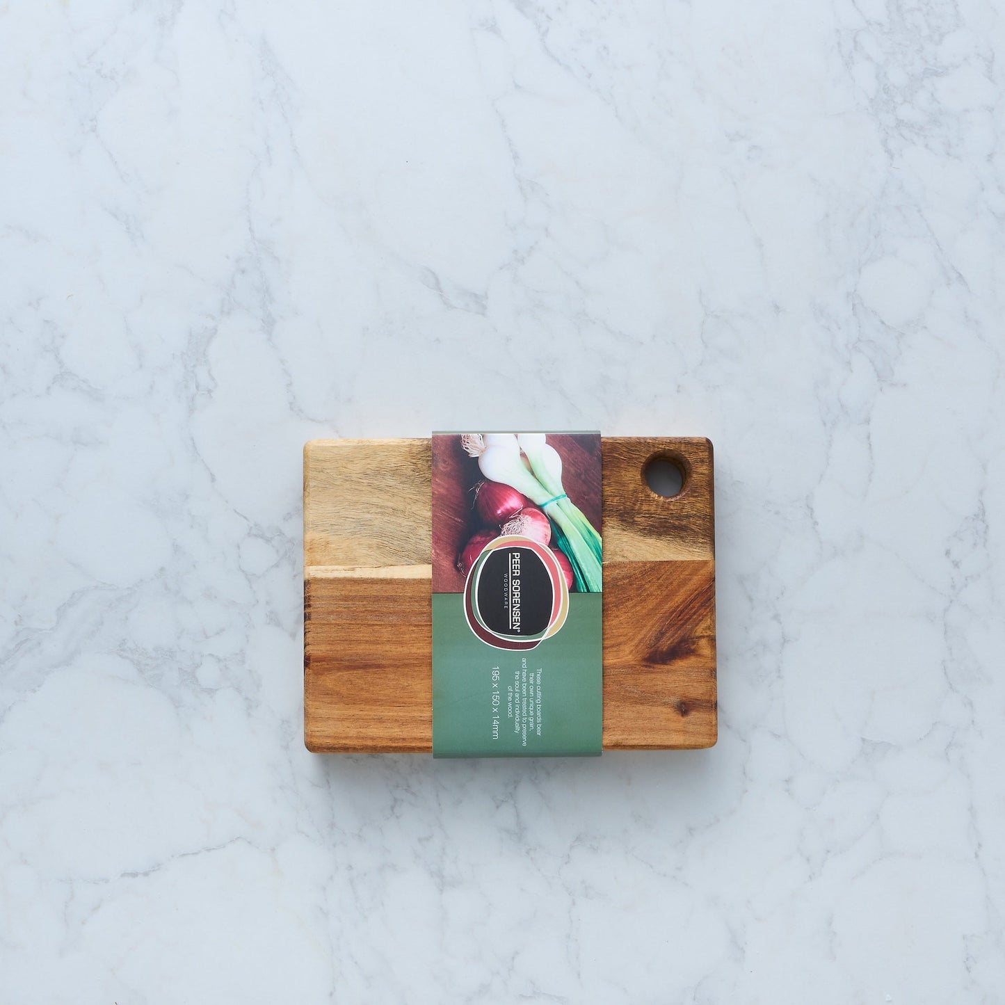 Peer Sorensen Acacia & Rubberwood Chopping Board 19.5x15x1.5cm Set of 2