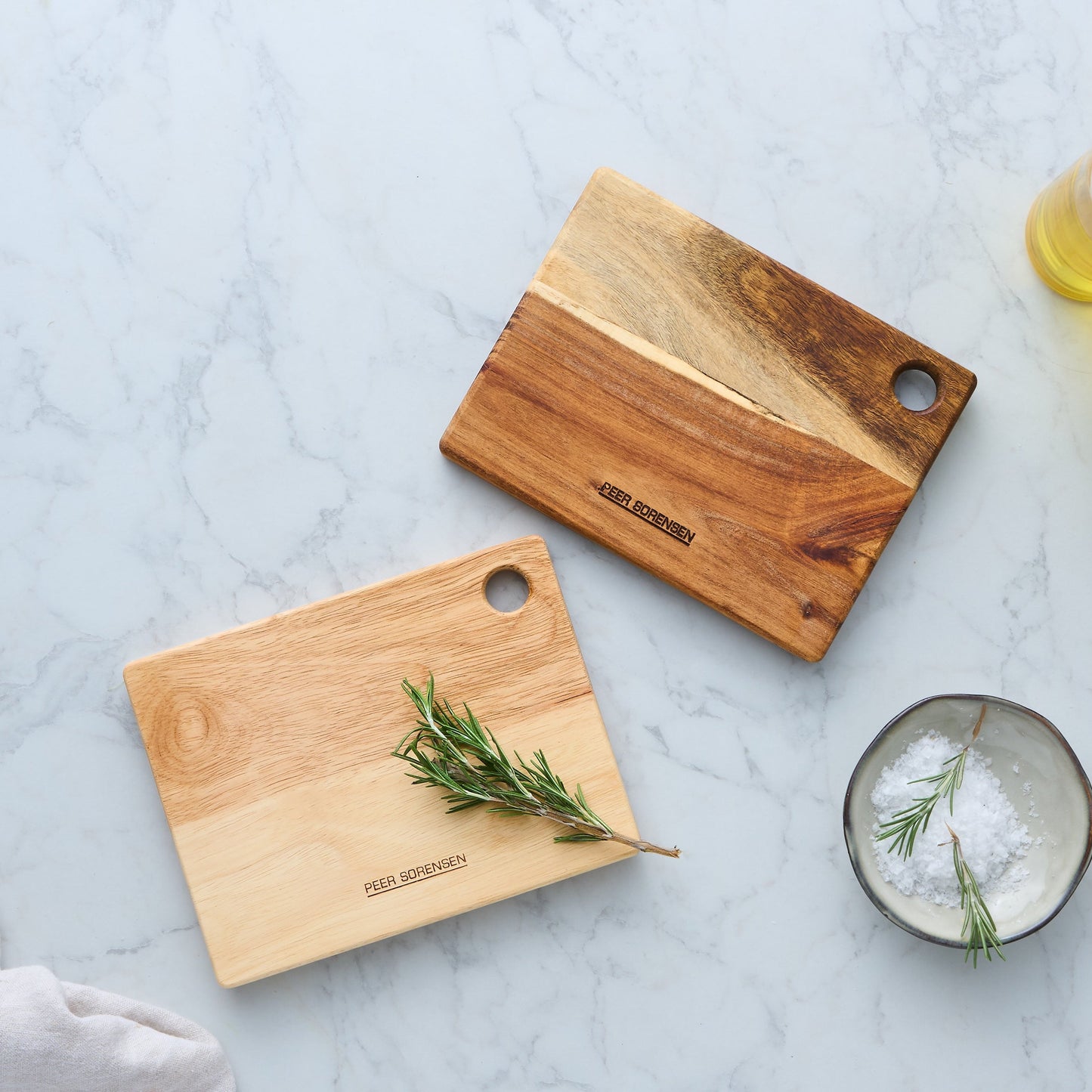 Peer Sorensen Acacia & Rubberwood Chopping Board 19.5x15x1.5cm Set of 2