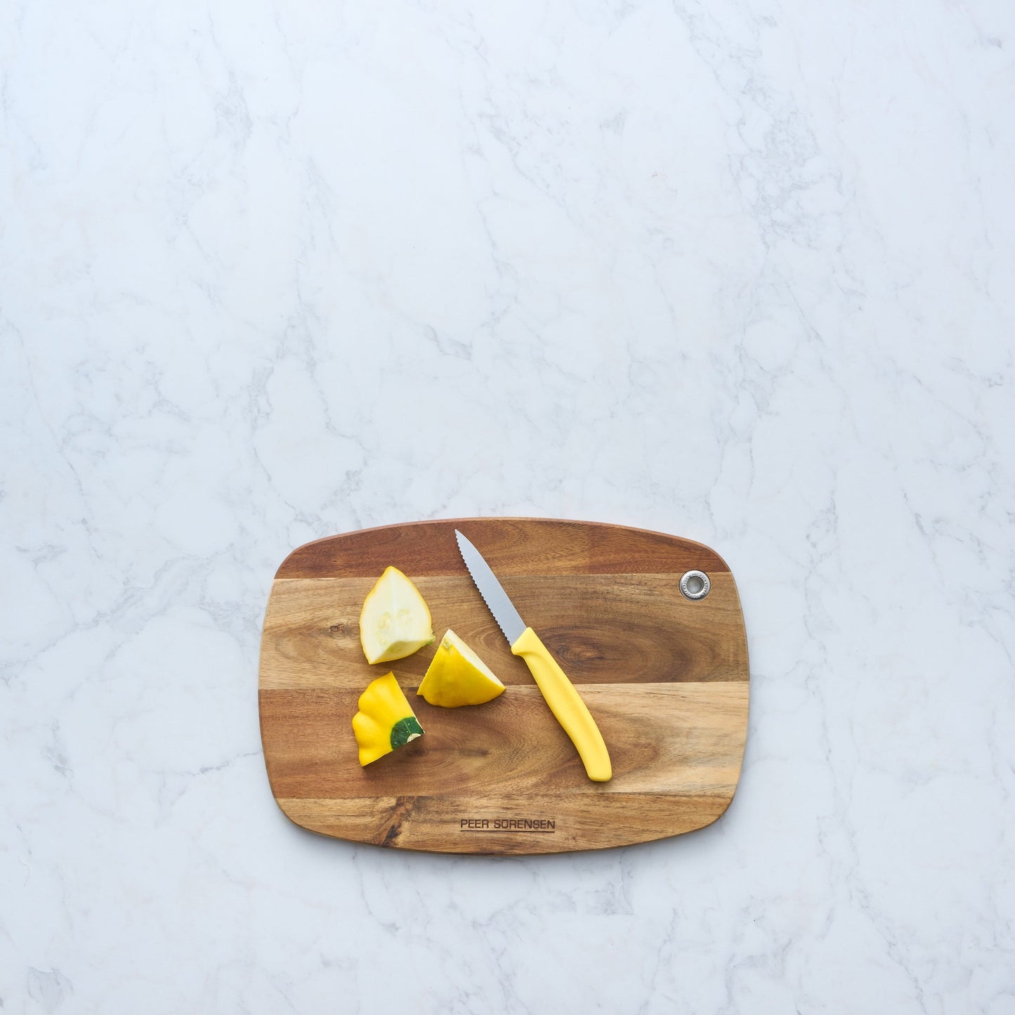 Peer Sorensen Acacia Slim Line Curved Chopping Board 32x22x1.2cm