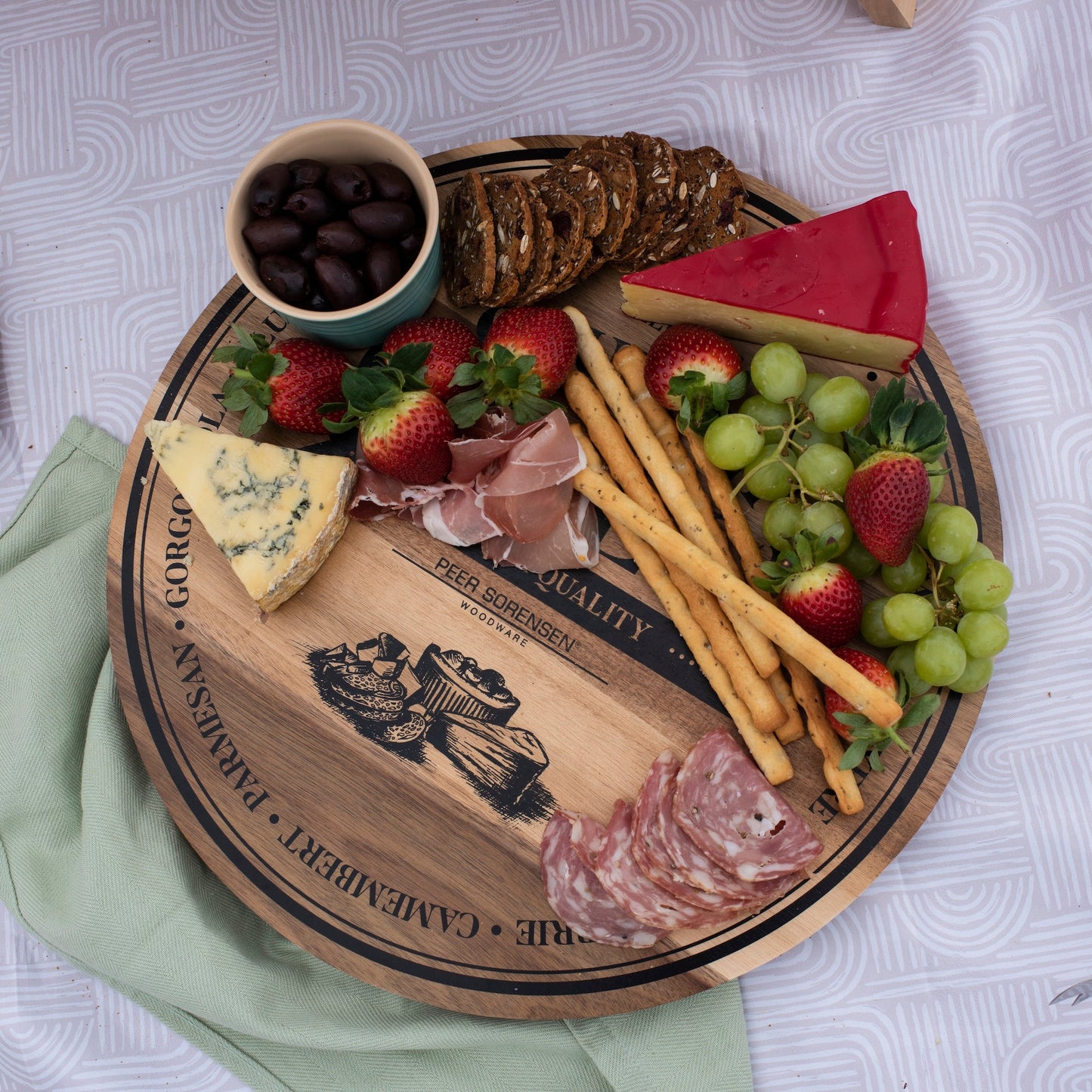 Peer Sorensen Acacia Round Cheese Serving Board 28cm