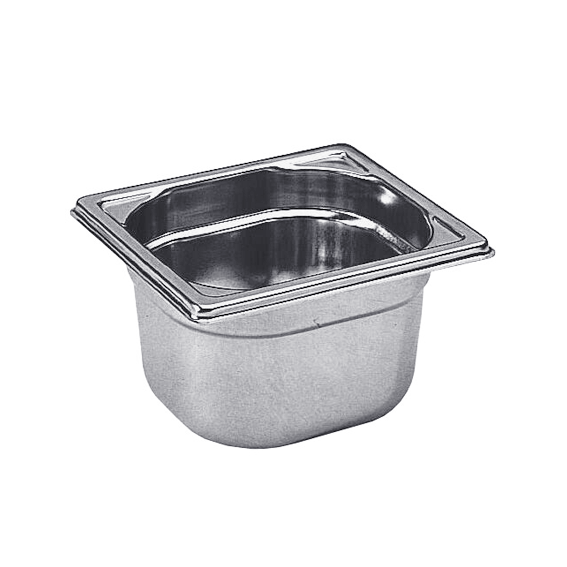 Matfer Bourgeat Stainless Steel 1/6 GN Pan - 65mm - Kitchenly
