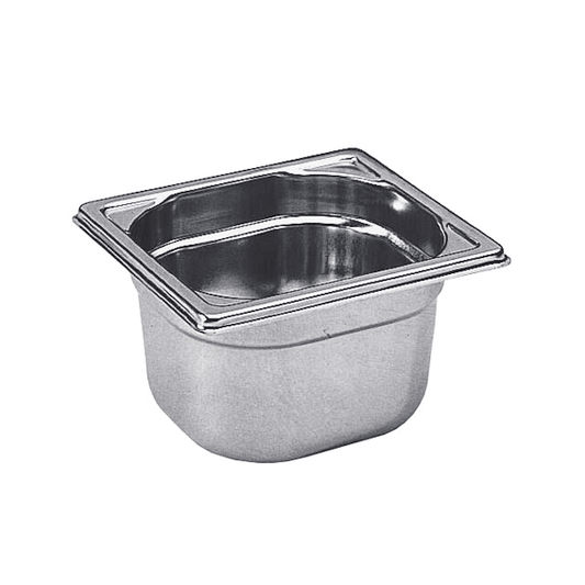 Matfer Bourgeat Stainless Steel 1/6 GN Pan - 65mm - Kitchenly