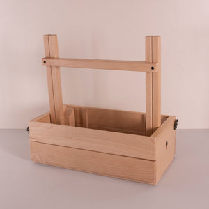 Peer Sorensen Beechwood 2-in-1 Picnic Caddy and Table 45x40x26cm