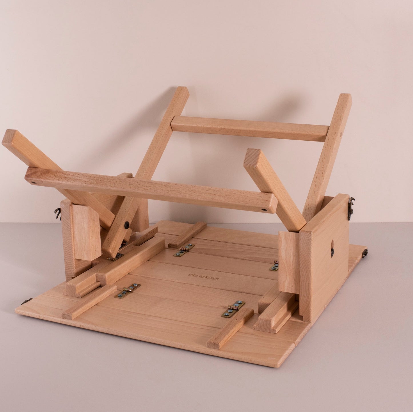 Peer Sorensen Beechwood 2-in-1 Picnic Caddy and Table 45x40x26cm