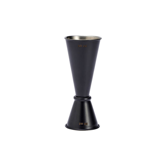 Chef Inox Stainless Steel Japanese Style Jigger - Black Powder Coated, 30/60ml