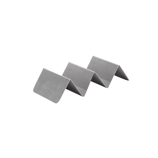 Chef Inox Coney Island 3 Comp Stainless Steel Taco Holder/Stand 240x60x50mm - Kitchenly