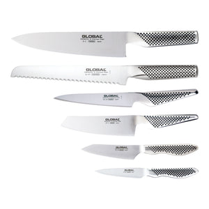 Kyoto 7 Piece Knife Block Set, Stained Ash
