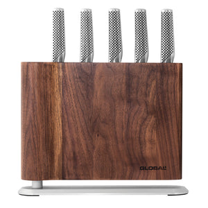 UKU 6 Piece Knife Block Set - Walnut