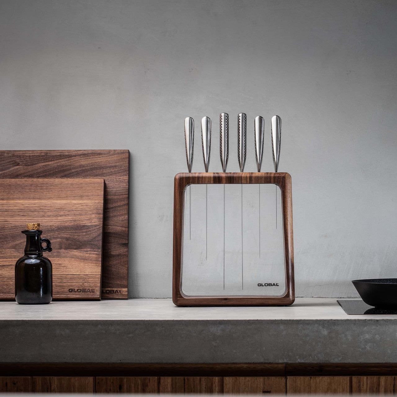 Hashira 7pc Knife Block Set - Walnut