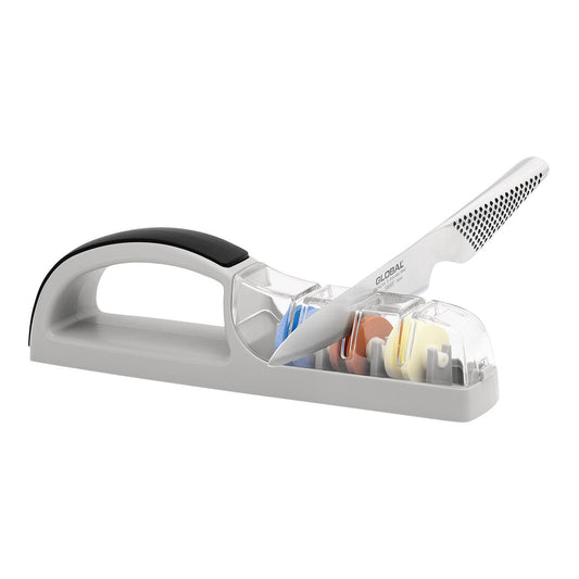 Global Minosharp Plus 3 Stage Ceramic Water Sharpener - Kitchenly