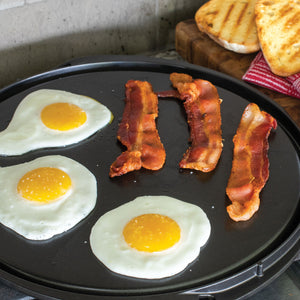 12" Flat Top Reversible Round Griddle 35.5 x 33 x 2cm