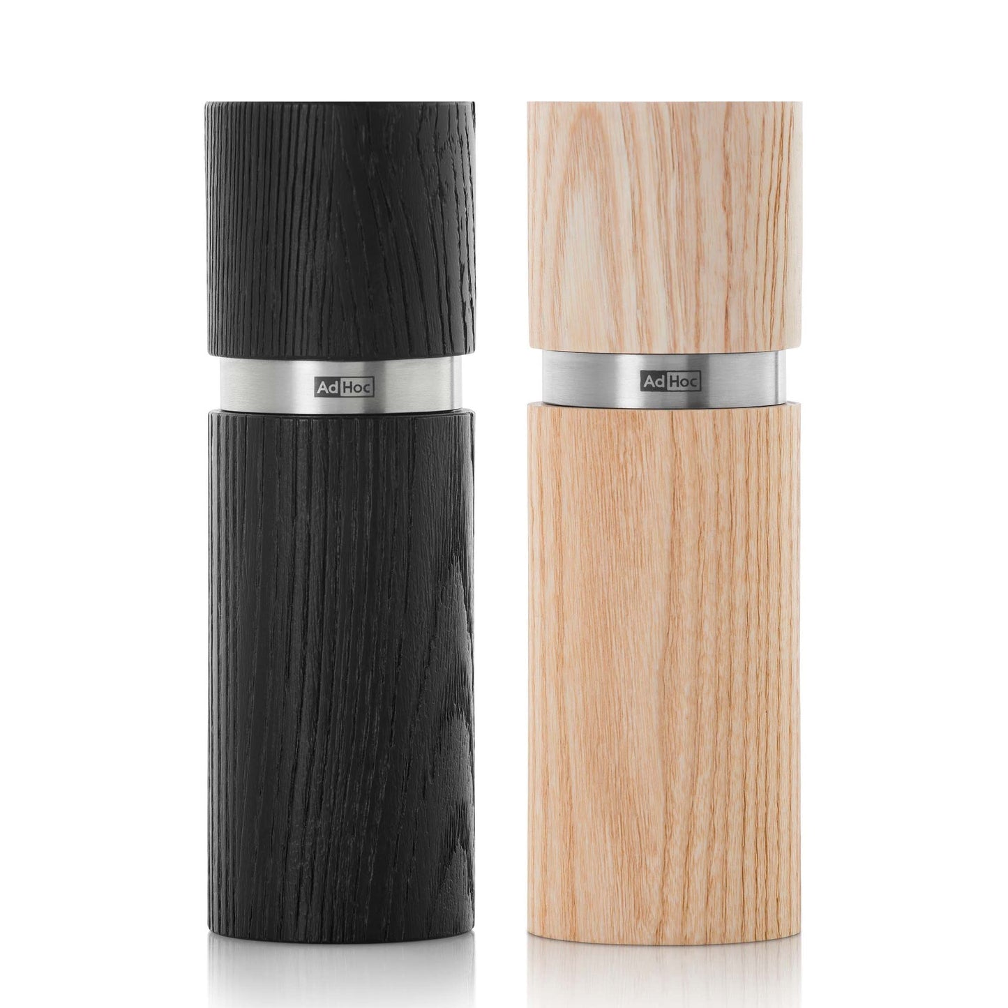 Adhoc Textura Wood Salt & Pepper Mill Set - 15cm