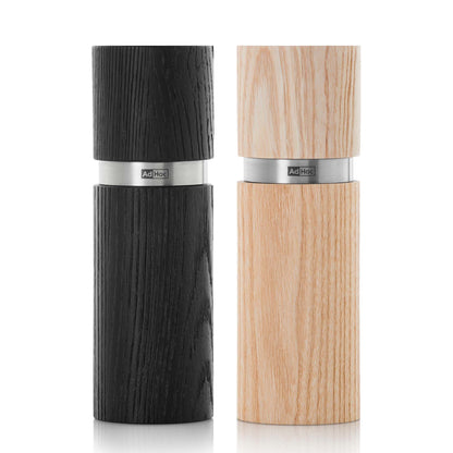 Adhoc Textura Wood Salt & Pepper Mill Set - 15cm