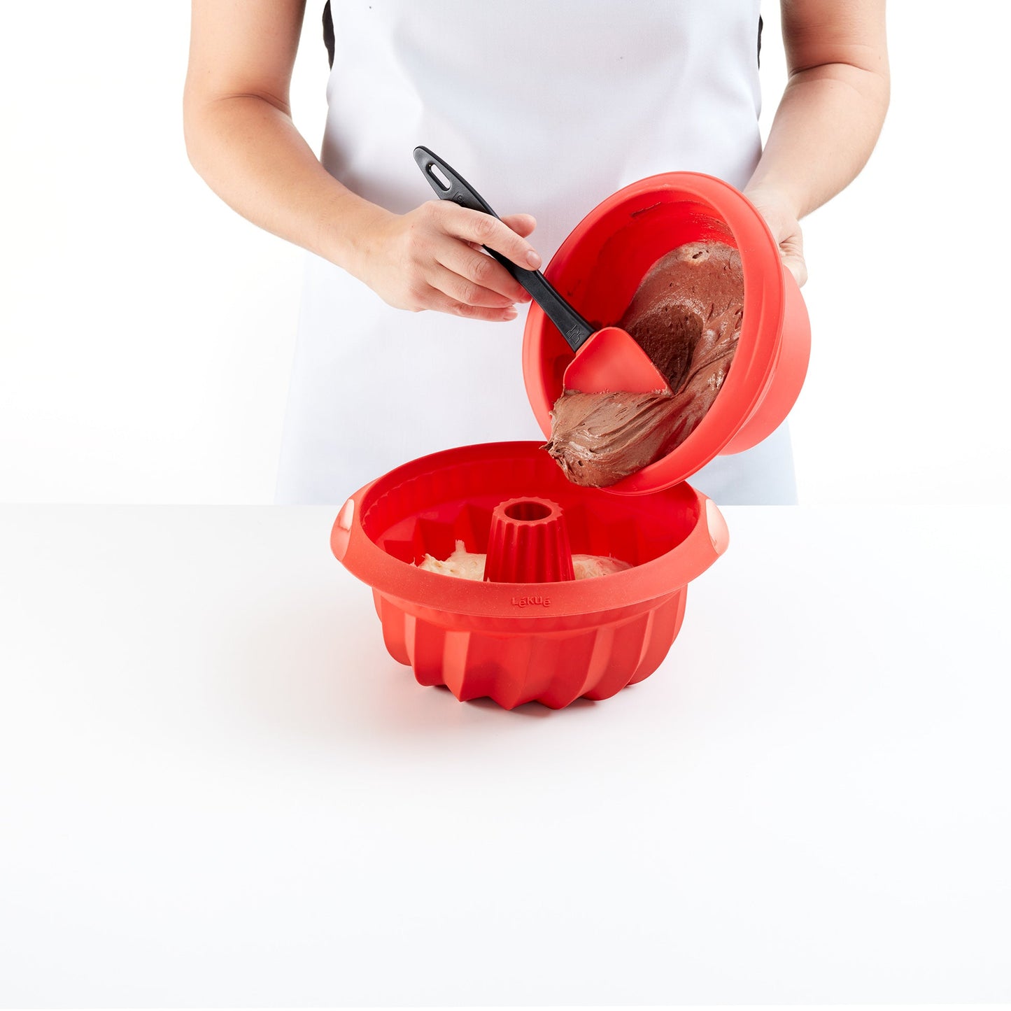 Lekue - Mini Savarin Mould Set Red 2pce