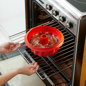 Lekue - Mini Savarin Mould Set Red 2pce