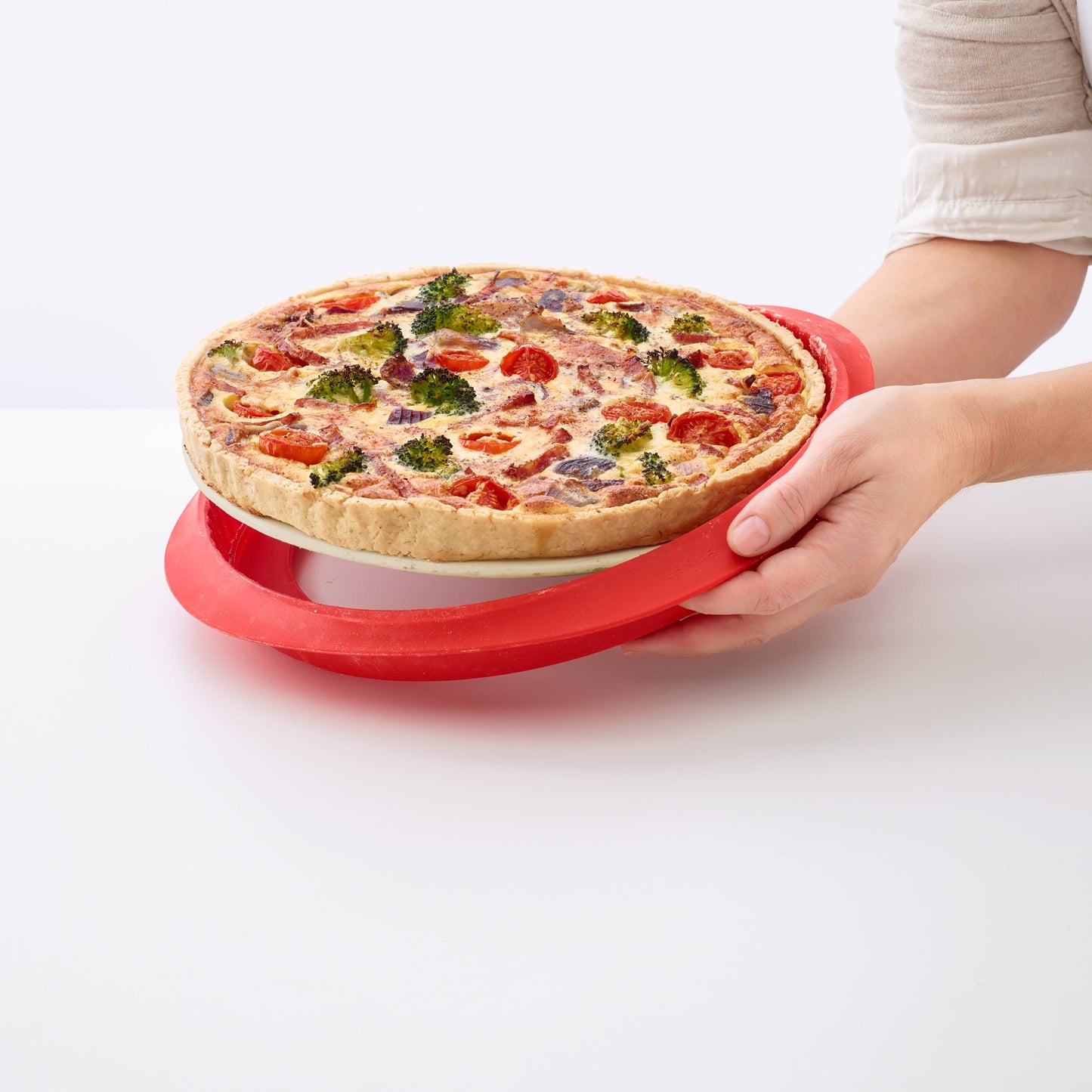 Lekue - Quiche Pan with Ceramic Removable Plate 28cm