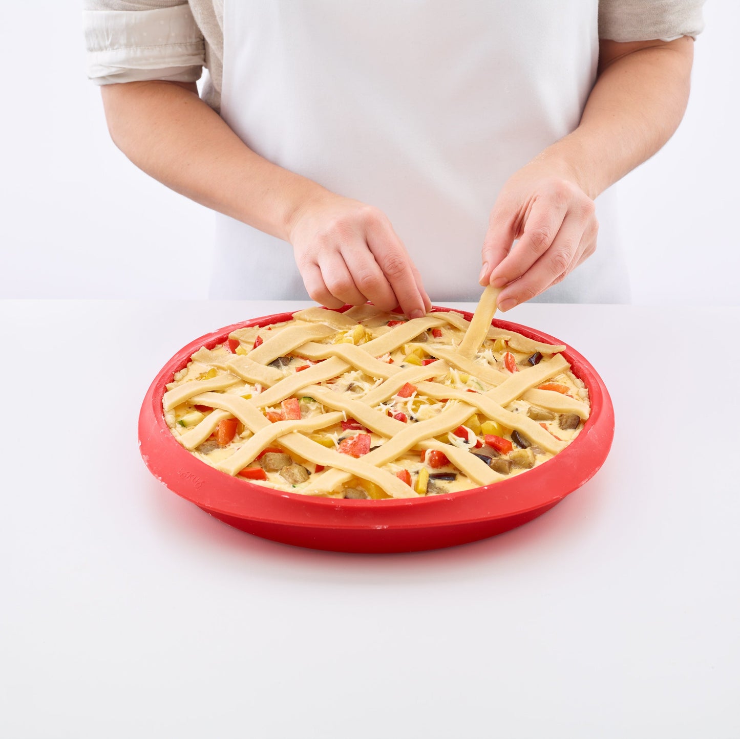 Lekue - Quiche Pan with Ceramic Removable Plate 28cm