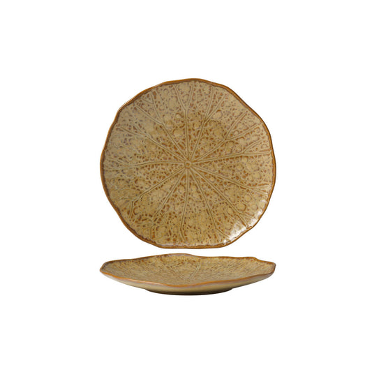Tablekraft Fusion Lotus Coupe Plate - 255mm Cinnamon , Box of 4