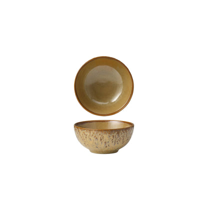 Tablekraft Fusion Lotus Footed Rice Bowl - 118mm Cinnamon, Box of 6
