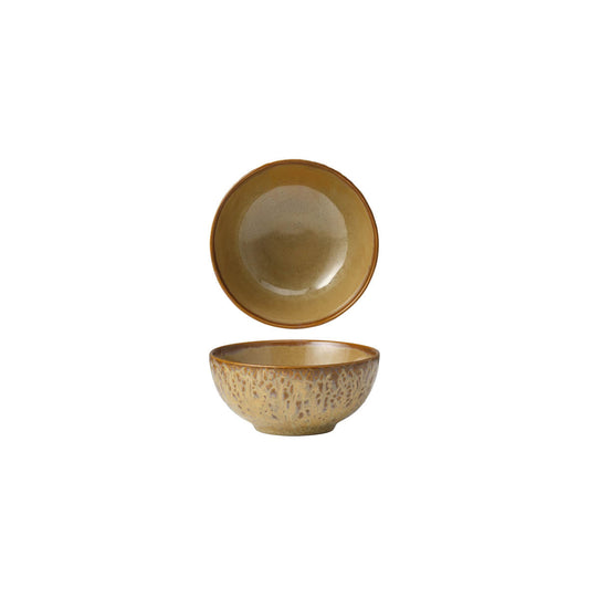 Tablekraft Fusion Lotus Footed Rice Bowl - 118mm Cinnamon, Box of 6