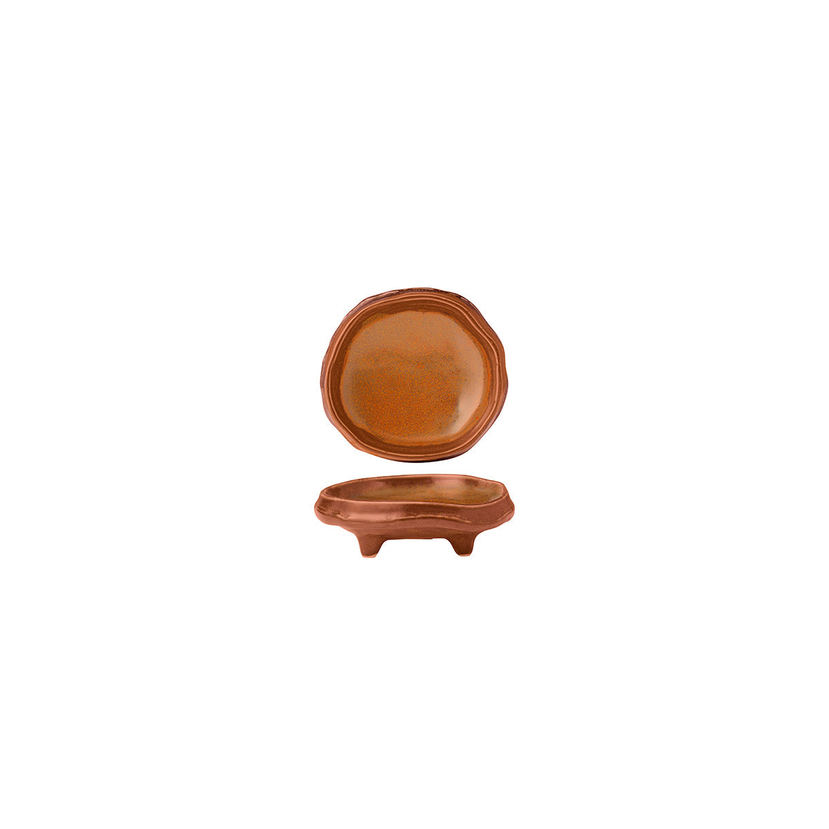 Tablekraft Fusion Footed Bowl - 135x35mm, Sienna , Box of 5