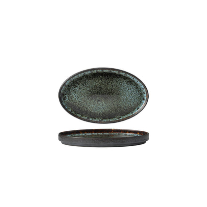 Tablekraft Fusion Oval Plate - 264x164mm, Patina , Box of 4