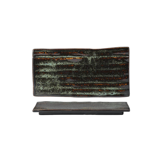 Tablekraft Fusion Sushi Plate - 282x150mm, Patina , Box of 4